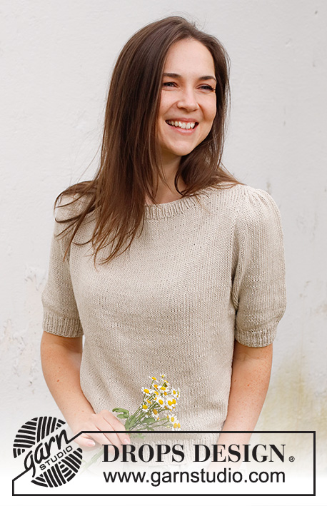 May Tee / DROPS 232-53 - Free knitting patterns by DROPS Design