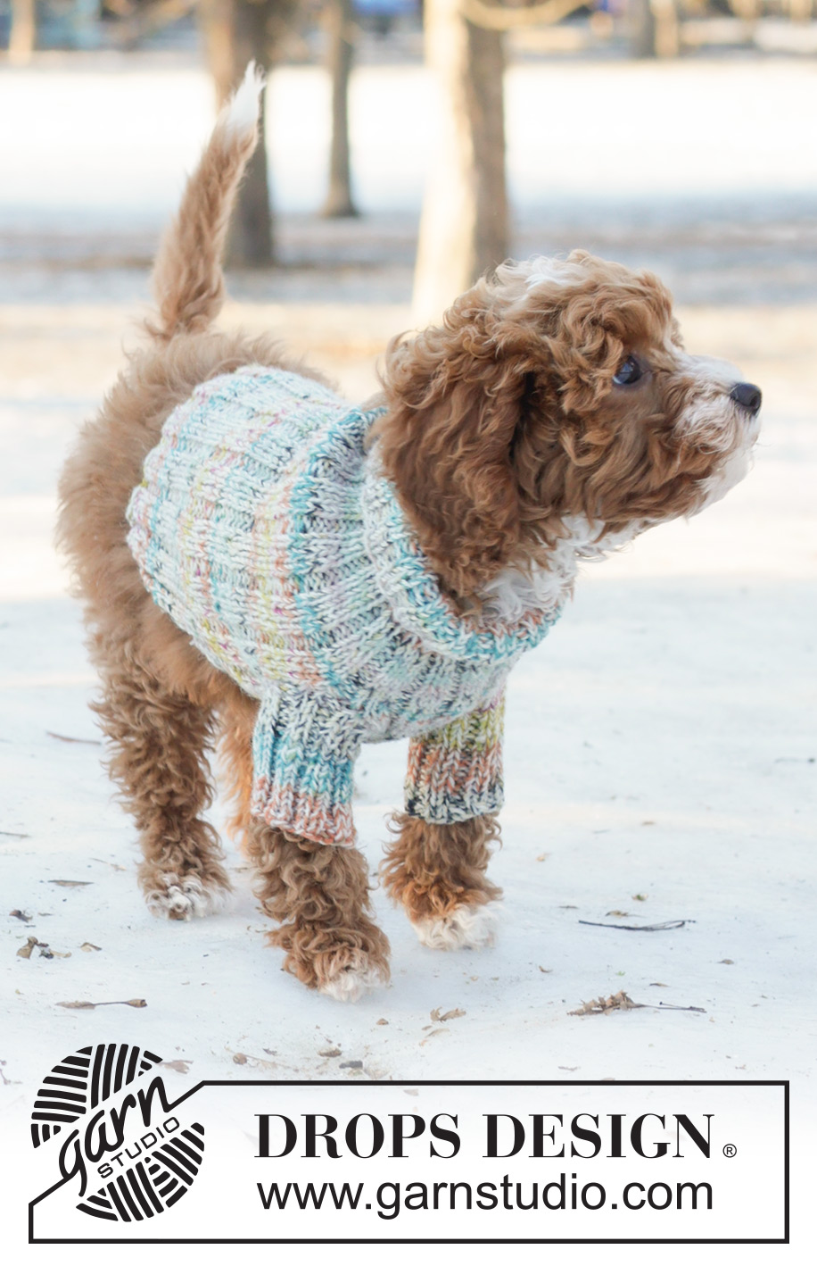 Winter Awakens / DROPS 233-18 - Knitted jumper for dogs in 2 strands DROPS Fabel. The piece is worked in rib.
Sizes XS - M.