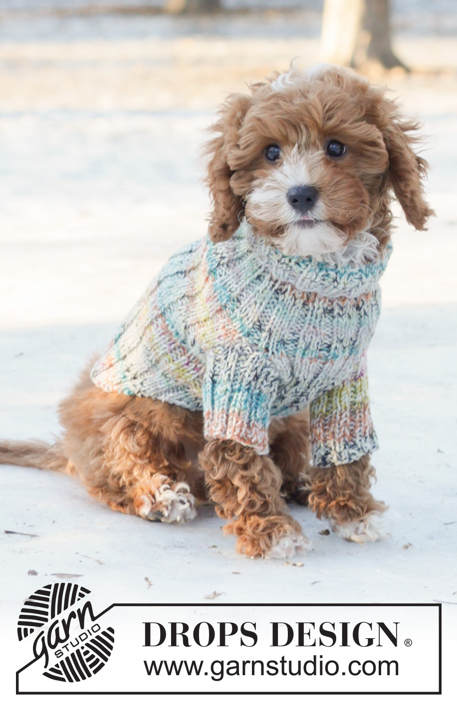 Winter Awakens / DROPS 233-18 - Knitted jumper for dogs in 2 strands DROPS Fabel. The piece is worked in rib.
Sizes XS - M.