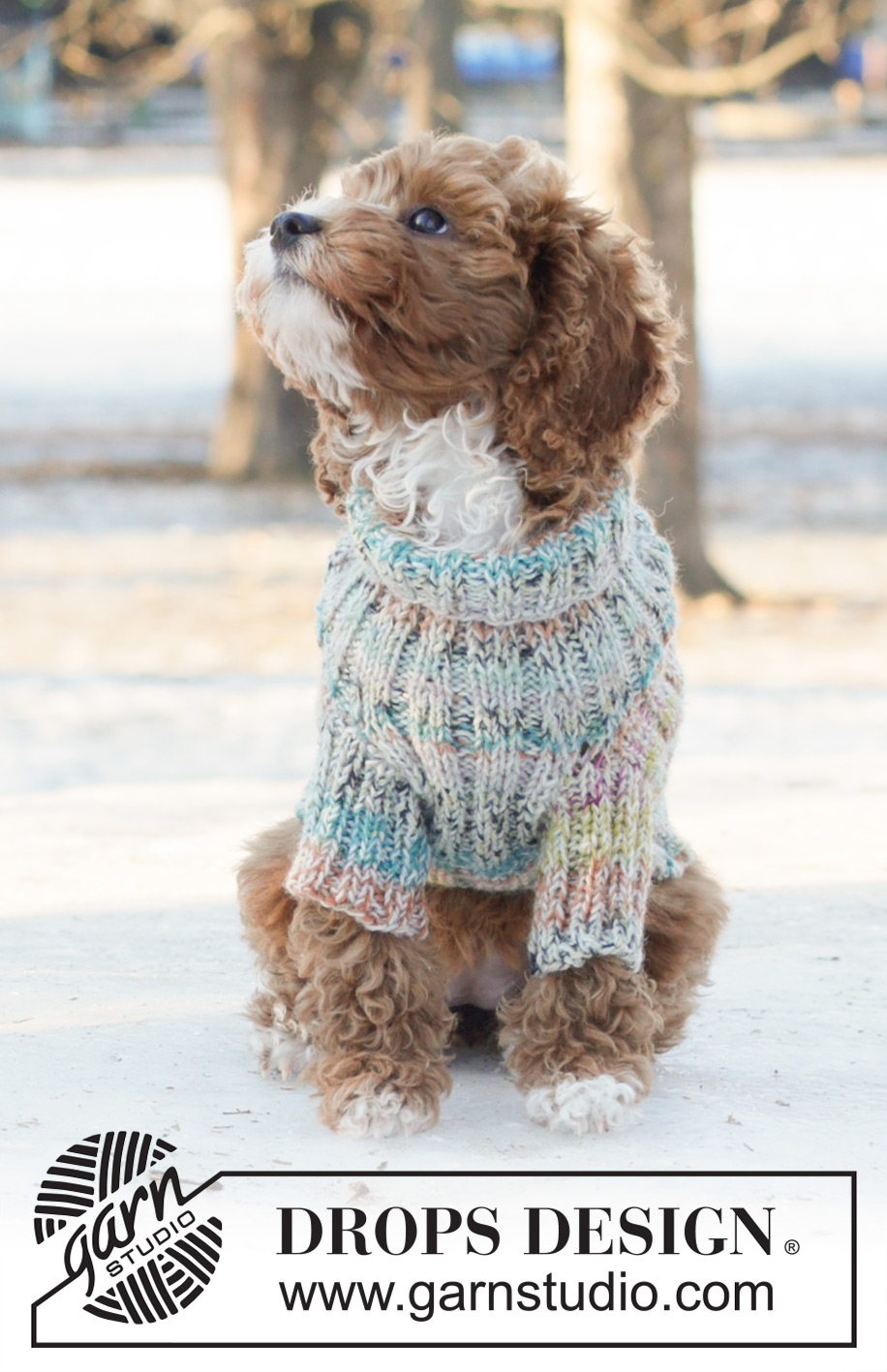 Winter Awakens / DROPS 233-18 - Knitted jumper for dogs in 2 strands DROPS Fabel. The piece is worked in rib.
Sizes XS - M.