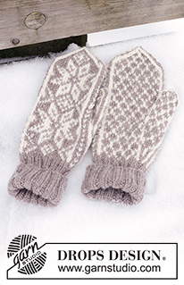 Christmas Claps / DROPS 233-21 - Gestrickte Fäustlinge für Herren mit nordischem Muster in DROPS Karisma. Thema: Weihnachten.