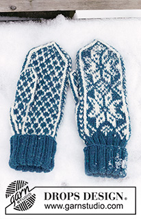 Christmas Claps / DROPS 233-21 - Gestrickte Fäustlinge für Herren mit nordischem Muster in DROPS Karisma. Thema: Weihnachten.