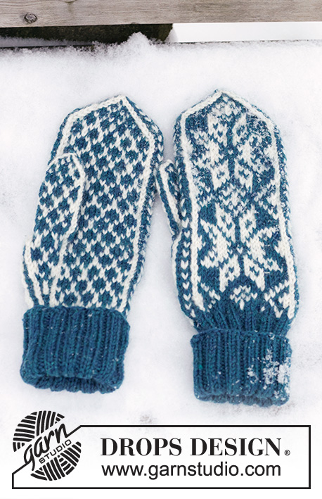 Christmas Claps / DROPS 233-21 - Gestrickte Fäustlinge für Herren mit nordischem Muster in DROPS Karisma. Thema: Weihnachten.