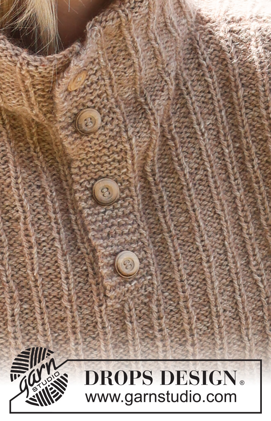 Autumn Scent / DROPS 234-53 - Kötött nyakmelegítő DROPS Soft Tweed és DROPS Kid Silk fonalból. Alulról felfelé haladva készítjük.