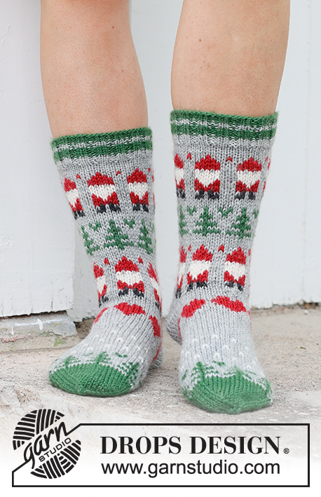 Christmas Time Socks / DROPS 234-63 - Free knitting patterns by DROPS ...