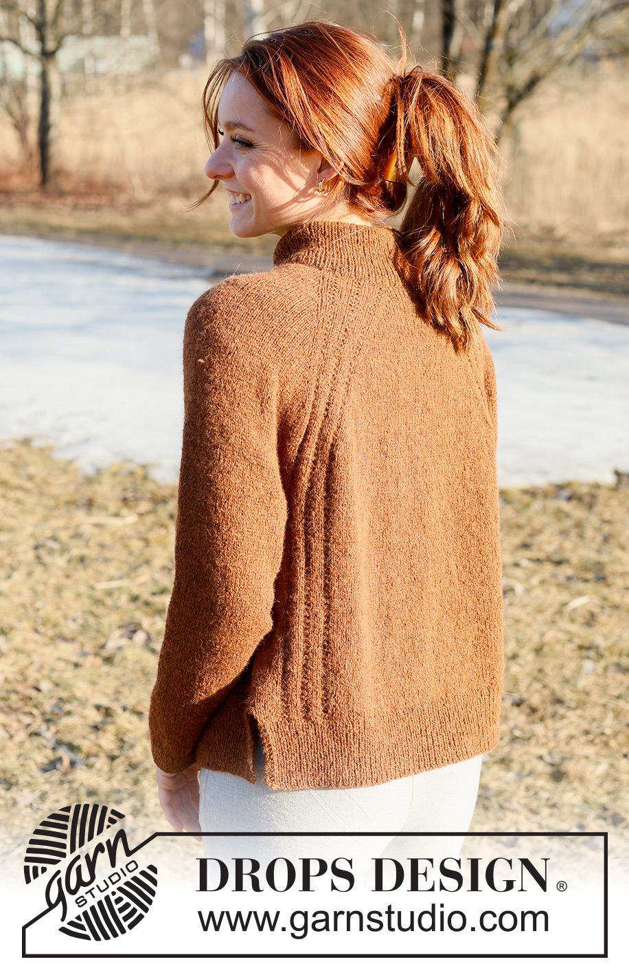 Spice Market Cardigan / DROPS 236-27 - Ylhäältä alas neulottu jakku DROPS Sky-langasta. Työssä on raglanlinjat, kohoneuletta ja sivuhalkiot. Koot S-XXXL.