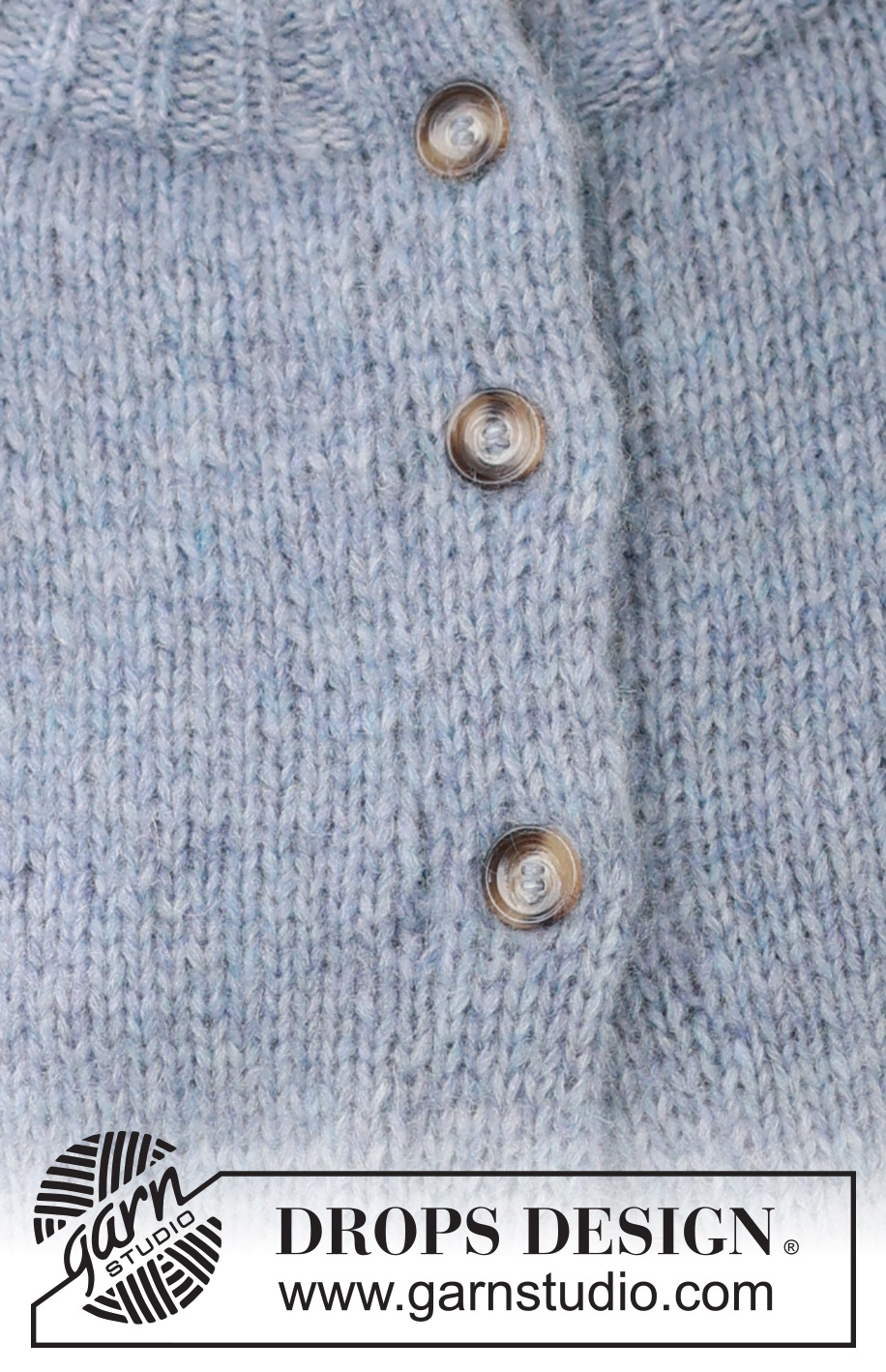 Foggy Autumn Cardigan / DROPS 236-33 - Kötött kardigán DROPS Air fonalból. A darabot fentről lefelé irányban készítjük, raglán szabásvonallal, és dupla pántokkal. S - XXXL méretekben.