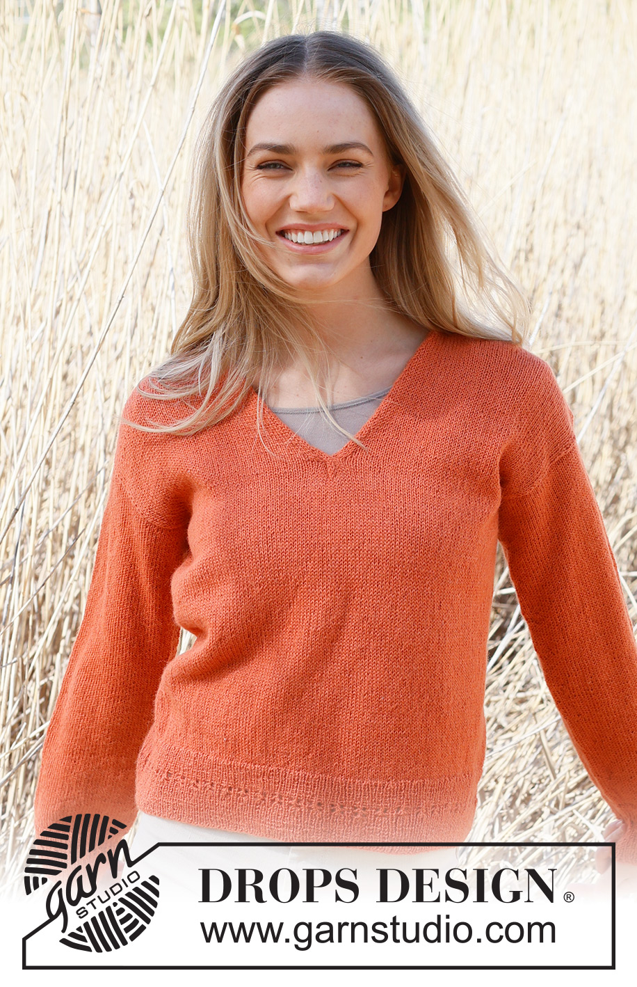 Simplicity / DROPS 236-38 - Sweter na drutach, przerabiany od dołu do góry, dżersejem, z dekoltem V, z włóczki DROPS Alpaca. Od S do XXXL