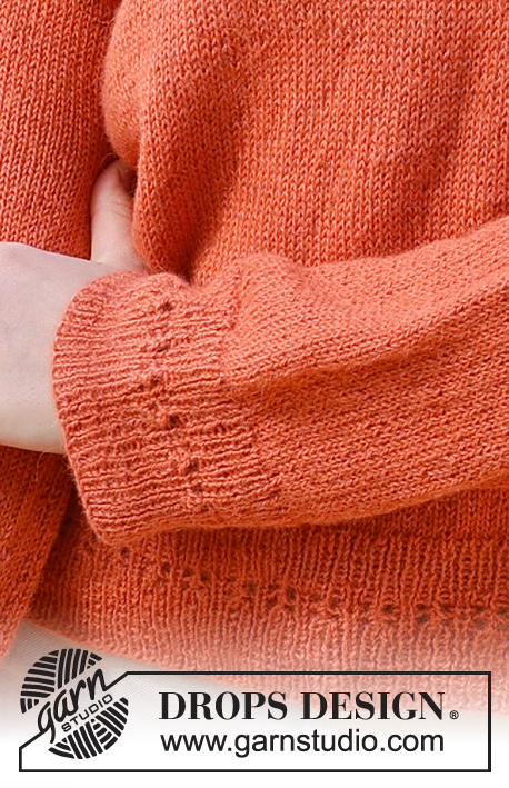 Simplicity / DROPS 236-38 - Sweter na drutach, przerabiany od dołu do góry, dżersejem, z dekoltem V, z włóczki DROPS Alpaca. Od S do XXXL