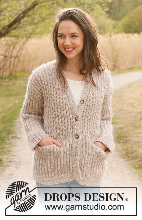 Autumn Medley Cardigan / DROPS 237-43 - Free knitting patterns by