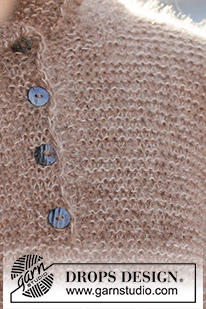 Woodland Pixie / DROPS 237-5 - Knitted sweater with hood in DROPS Nord and DROPS Kid-Silk. Piece is knitted bottom up in garter stitch with vent in the neck and vents in the sides. Size: S - XXXL
