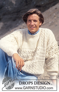 Nature’s Patchwork / DROPS 24-5 - DROPS jumper in textured pattern with bobbles and cables in “Karisma”. Ladies and Men’s size S – L