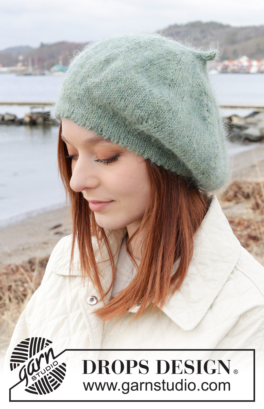 Altogether Ann / DROPS 242-1 - Gebreide baret / muts in DROPS Alpaca en DROPS Kid-Silk.