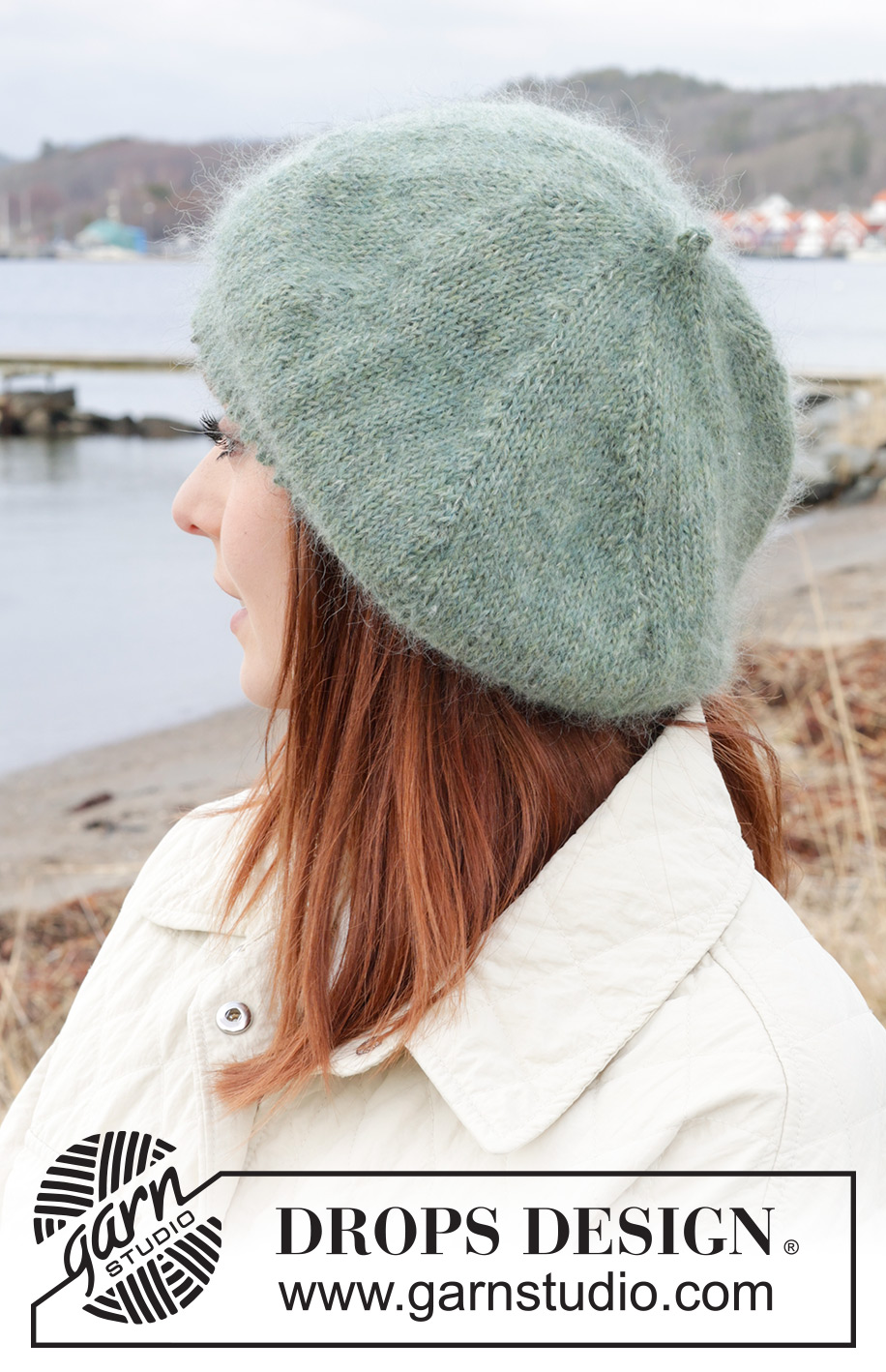 Altogether Ann / DROPS 242-1 - Gebreide baret / muts in DROPS Alpaca en DROPS Kid-Silk.