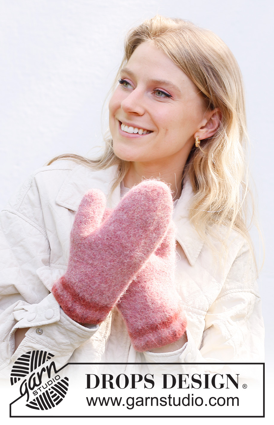 Snowslide Mittens / DROPS 242-49 - Kötött és nemezelt kesztyű DROPS Lima fonalból