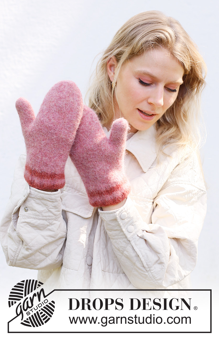 Snowslide Mittens / DROPS 242-49 - Kötött és nemezelt kesztyű DROPS Lima fonalból