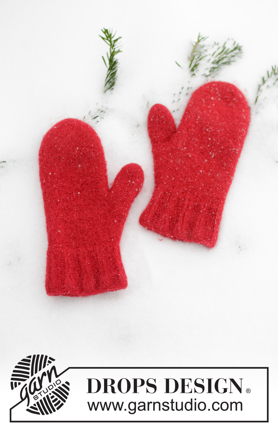 Snowslide Mittens / DROPS 242-67 - Rękawiczki wykonane na drutach i sfilcowane, z włóczki DROPS Lima. Od S do XL.