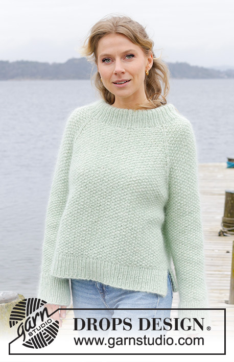 Green Whisper / DROPS 243-3 - Free knitting patterns by DROPS Design