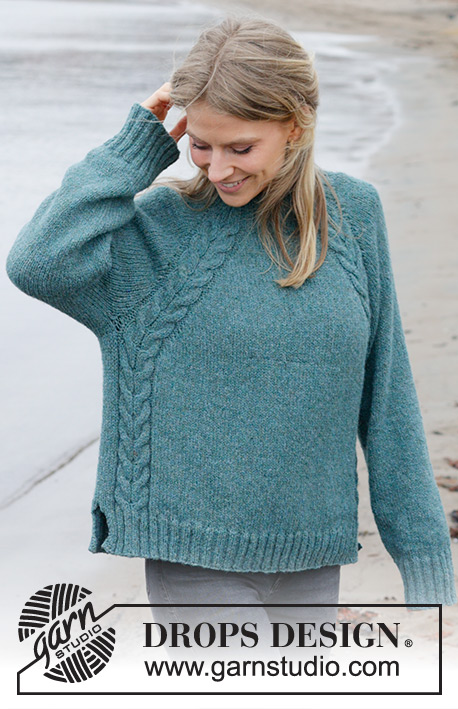 Emerald Lake Sweater / DROPS 244-12 - Free knitting patterns by