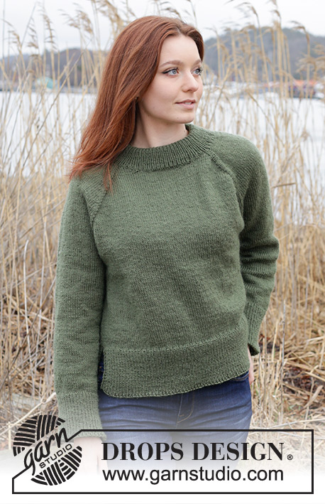 Sea Maiden Sweater / DROPS 244-18 - Free knitting patterns by DROPS Design