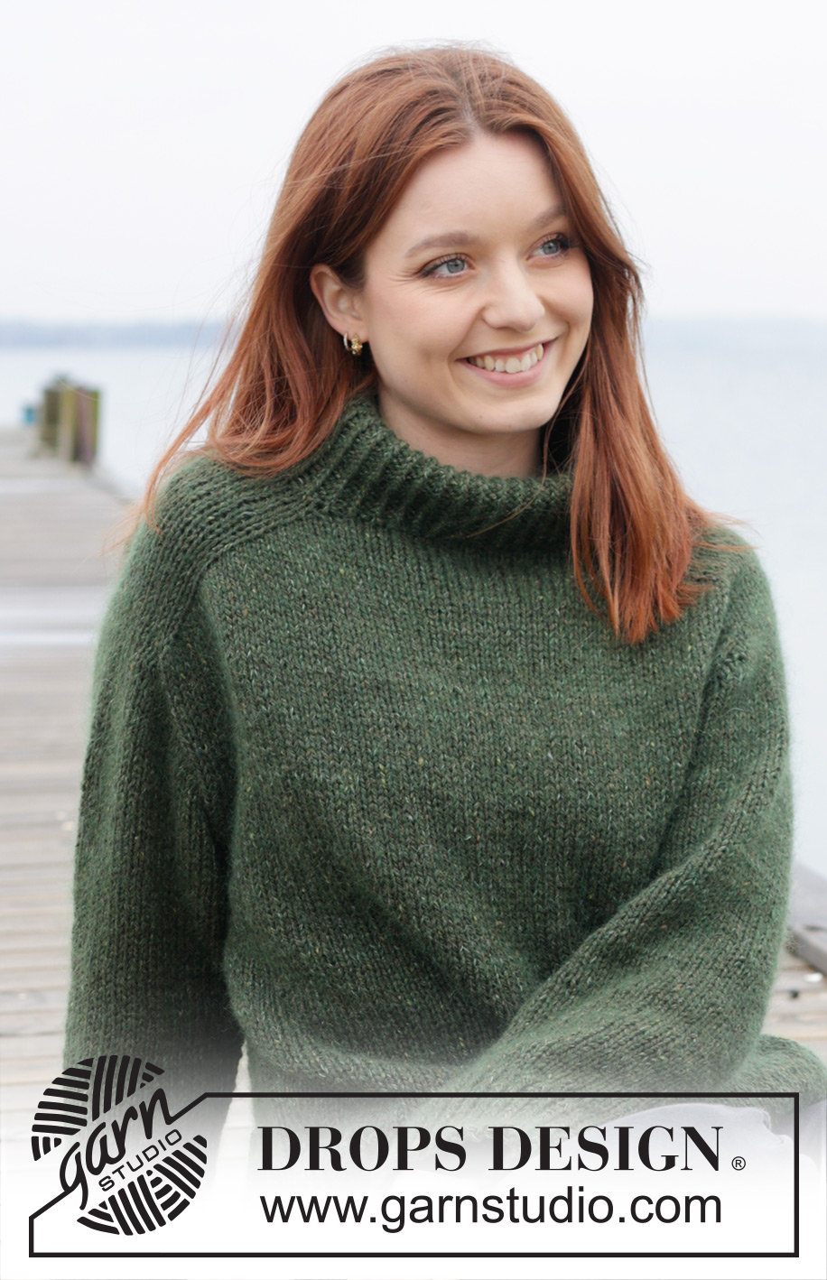 Lucky Sweater / DROPS 244-27 - Gebreide trui in DROPS Soft Tweed en DROPS Kid-Silk. Het werk wordt van boven naar beneden gebreid met dubbele halsrand, zadelschouders en tricotsteek. Maten S - XXXL.