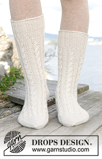 Halblange Socken / DROPS 244-39