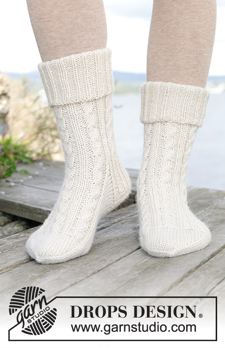Halblange Socken / DROPS 244-39