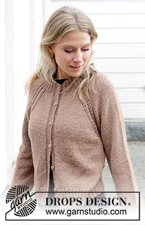 Spill the Beans Cardigan / DROPS 244-6 - Gebreid vest in DROPS Alpaca. Het werk wordt van boven naar beneden gebreid met dubbele halsrand, raglan en kabels. Maten S - XXXL.
