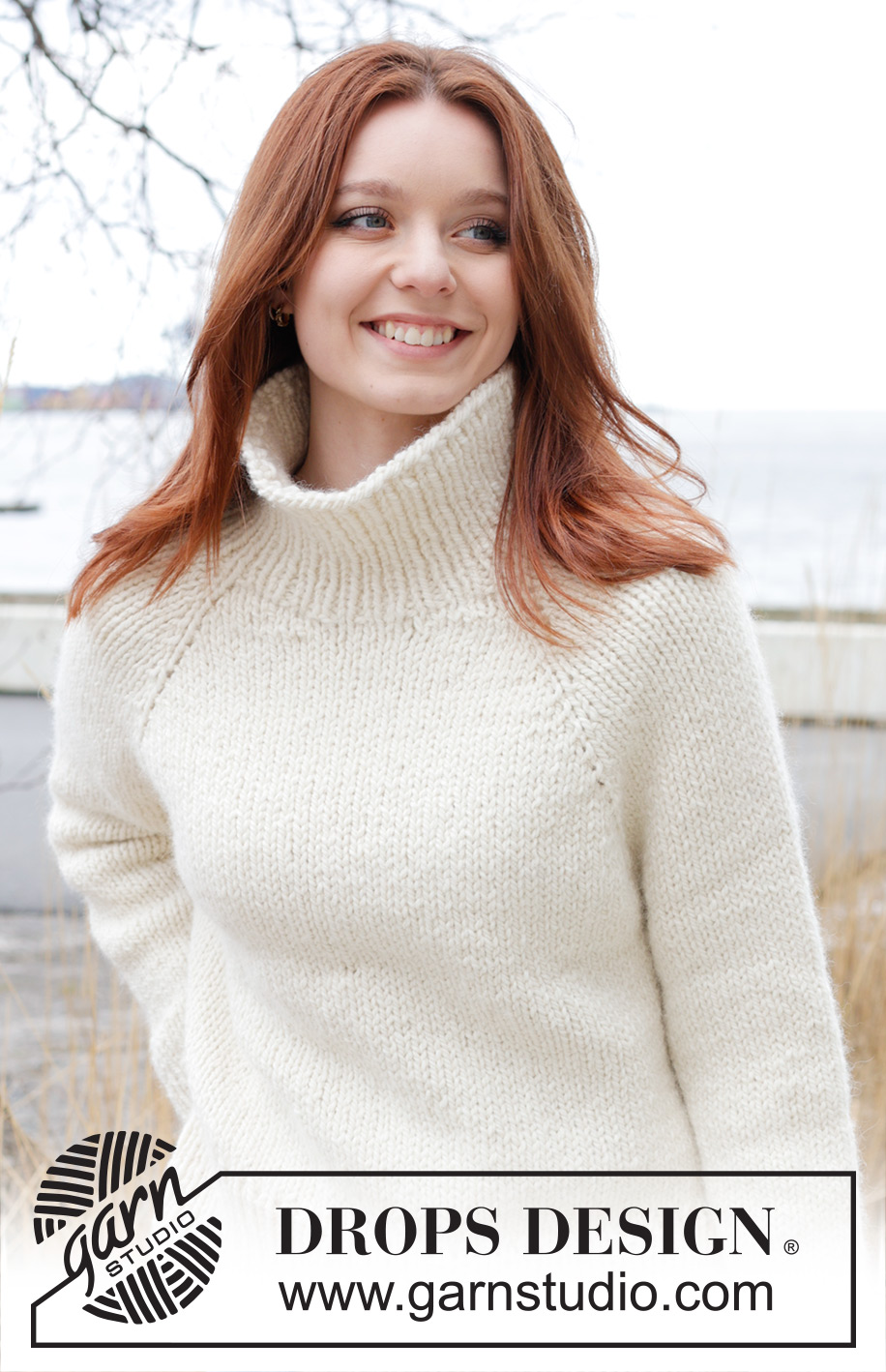 Under the Moon / DROPS 245-25 - Knitted jumper in DROPS Andes. The piece is worked top down with raglan and split in sides. Sizes S - XXXL.