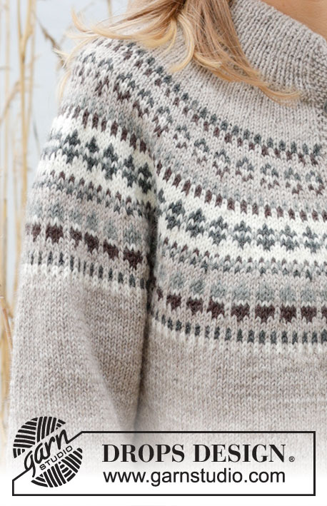Boreal Circle Cardigan / DROPS 245-3 - Gebreid vest in DROPS Karisma. Het werk wordt van boven naar beneden gebreid met ronde pas en Scandinavisch patroon. Maten S - XXXL.
