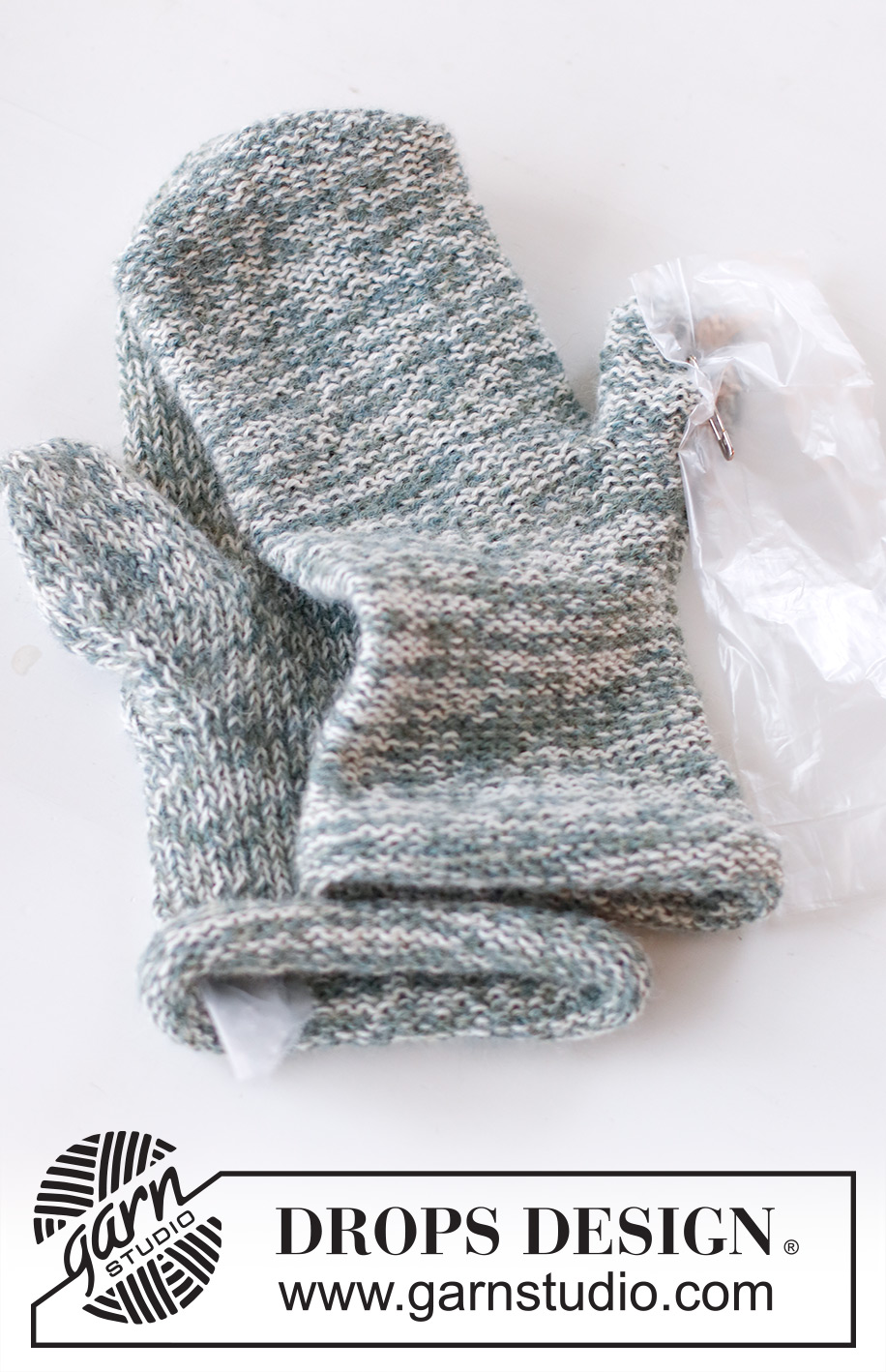 Winter Mint Mittens / DROPS 246-45 - Miehen neulotut ja huovutetut käsineet 2-kertaisesta DROPS Alpaca-langasta.