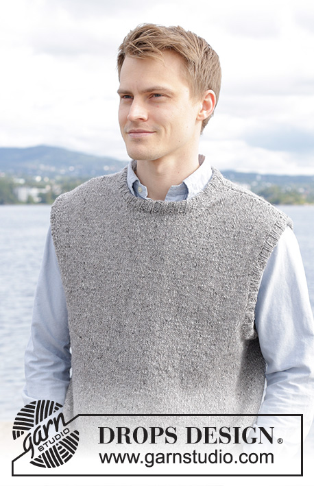 Urban Fog Vest / DROPS 246-6 - Free knitting patterns by DROPS Design