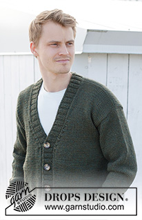 City Ranger / DROPS 246-7 - Strikket jakke til herre i DROPS Nepal. Arbeidet strikkes nedenfra og opp med v-hals. Størrelse S - XXXL.