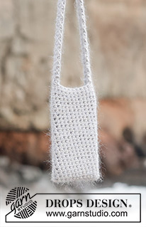 Such a Breeze Bag / DROPS 247-8 - Heklet veske med 1 tråd DROPS Paris og 1 tråd Drops Kid-Silk. Arbeidet hekles nedenfra og opp.