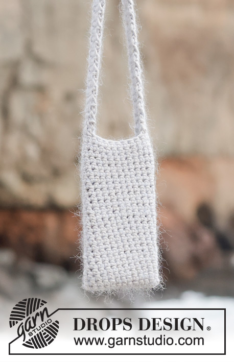 Such a Breeze Bag / DROPS 247-8 - Heklet veske med 1 tråd DROPS Paris og 1 tråd Drops Kid-Silk. Arbeidet hekles nedenfra og opp.
