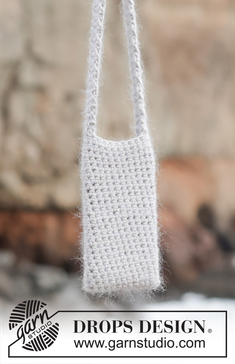 Such a Breeze Bag / DROPS 247-8 - Heklet veske med 1 tråd DROPS Paris og 1 tråd Drops Kid-Silk. Arbeidet hekles nedenfra og opp.