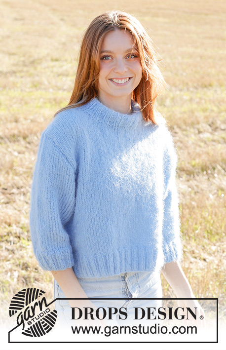 Painted Sky Sweater / DROPS 250-37 - Free knitting patterns by DROPS Design