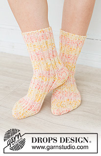 Halblange Socken / DROPS 253-42