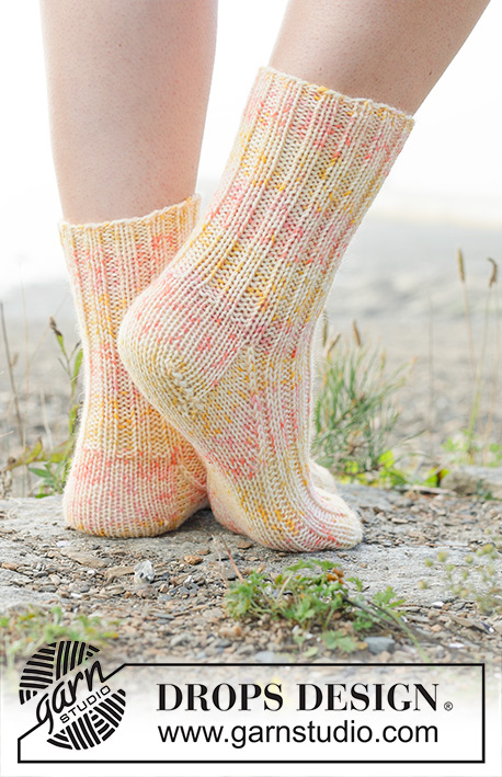 Halblange Socken / DROPS 253-42