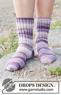 Halblange Socken / DROPS 253-45