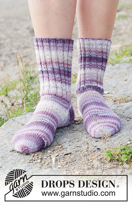 Halblange Socken / DROPS 253-45
