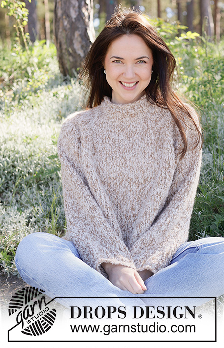 Free patterns using DROPS Alpaca Bouclé / DROPS 255-39