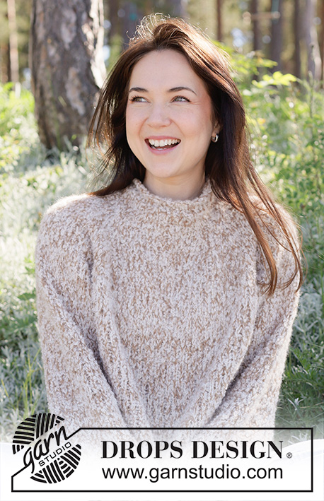 Free patterns using DROPS Alpaca Bouclé / DROPS 255-39