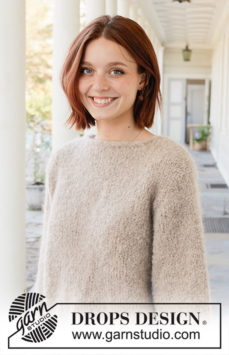Free patterns using DROPS Alpaca Bouclé / DROPS 257-12