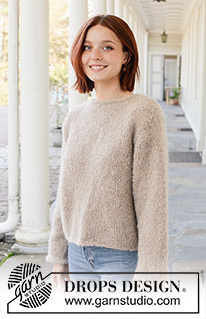 Free patterns using DROPS Alpaca Bouclé / DROPS 257-12