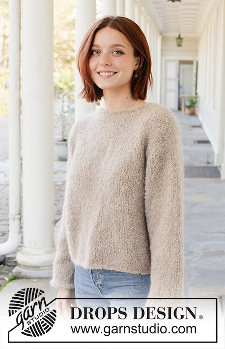 Free patterns using DROPS Alpaca Bouclé / DROPS 257-12