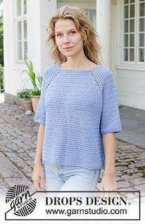 Free patterns using DROPS Cotton Merino / DROPS 259-34