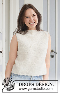 Free patterns using DROPS Alpaca Bouclé / DROPS 259-42