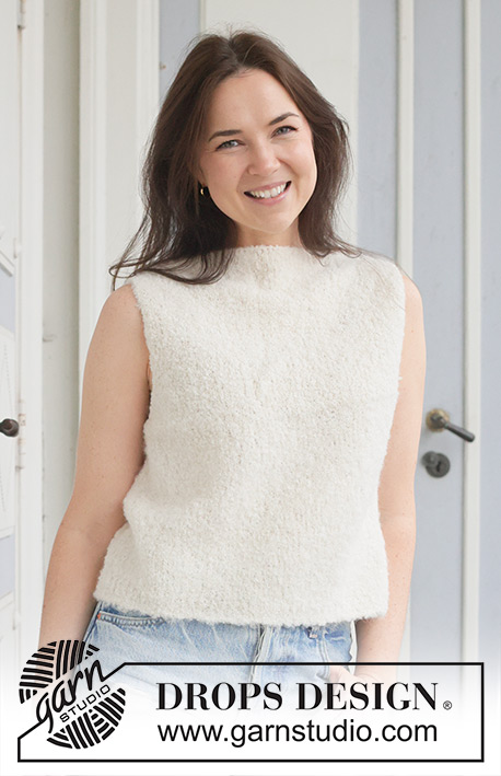 Free patterns using DROPS Alpaca Bouclé / DROPS 259-42