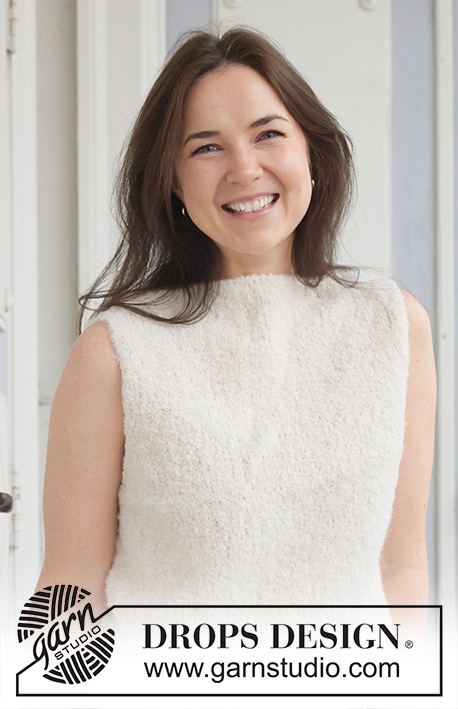 Free patterns using DROPS Alpaca Bouclé / DROPS 259-42